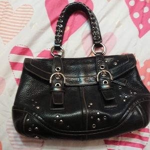 Leather Coach Bag Rare